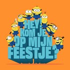 Minions uitnodiging kinderfeestje